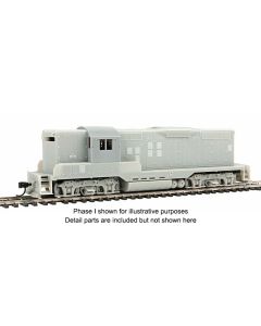 WalthersProto 920-49725, HO Scale EMD GP9 PhII, Std. DC, Undecorated