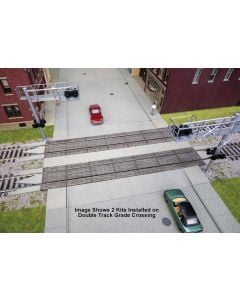 Walthers 948-83113, HO Scale Modern Wood Grade Crossing With Rerailer Ends - Kit, Works With Code 83 & Code 100 Track
