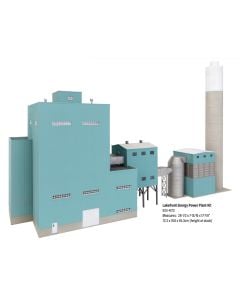 Walthers Cornerstone 933-4172, HO Scale Lakefront Energy Power Plant with Dust Collector Kit