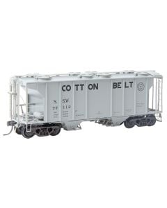 Kadee 8052 HO PS-2 2-Bay Covered Hopper, Cotton Belt SSW #77112