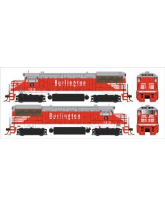Bowser HO GE U25B, Chicago Burlington & Quincy #100