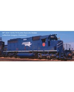 Bowser 25655 HO EMD SD40, ESU LokSound 5 DCC/Sound, Missouri Pacific #3034