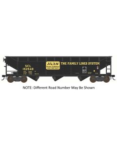 Bowser 44144, HO Scale 70-Ton Offset 3-Bay Hopper, Seaboard Coast Line SCL #162648