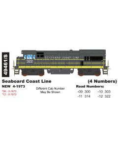 InterMountain 49461-09, HO Scale GE U18B, DCC, Seaboard Coast Line #300