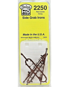 Kadee 2250, HO Scale Side Grab Irons Red Oxide, Freight Car Detail Parts, 16-Pack