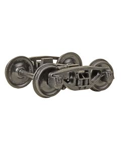 Kadee 751, O Scale 2-Rail AAR Bettendorf Style Metal Trucks with 33" Smooth Back Metal Wheels, 2-Pack