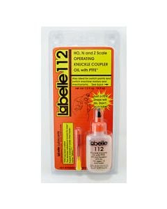 Labelle Industries #112 Knuckle Coupler Lubricant, High Viscosity for HO, N & Z Scale Knuckle Couplers, 1.5oz 14.8mL