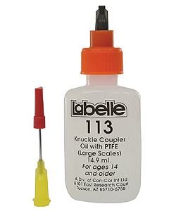 Labelle Industries #113 Knuckle Coupler Lubricant, For O & Larger Scale Knuckle Couplers, 1.5oz 14.8mL