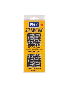PECO SL-193 HO Code 75 Finescale 24 Degree Short Crossing
