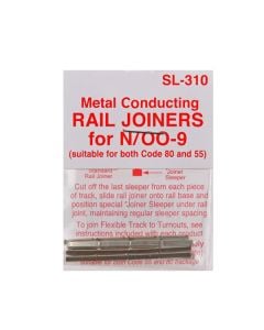 PECO SL-310, N Rail Joiners for Code 55 & 80, Package of 24