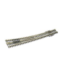 Peco SL-386 N Code 80 RH Curved Double Radius Turnout