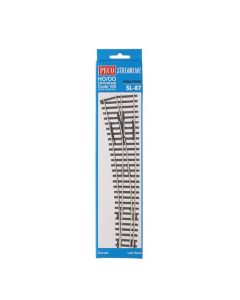 PECO SL-87 HO Code 100 Curved Double Radius LH Turnout