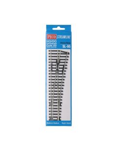 PECO SL-95 HO Code RH Medium Radius Turnout