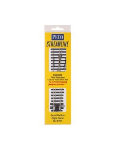 PECO SL-E191 HO Code 75 Electrofrog RH Small Radius Turnout