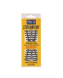 PECO SL-E193 HO Code 75 Electrofrog 24 Degree Short Crossing