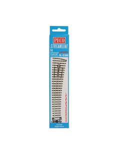 PECO SL-E386 N Code 80 Electrofrog RH Curved Double Radius Turnout