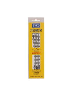 PECO SL-E387F N Code 55 LH Electrofrog Curved Double Radius Turnout