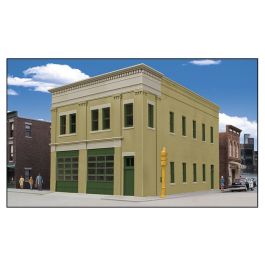 Walthers # 4022 Two-bay Fire Station Kit HO MIB for sale online