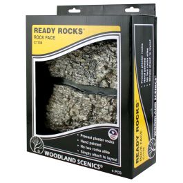 ROCK FACE ROCKS Woodland Scenics READY ROCKS #1138 4 ROCKS C1138 