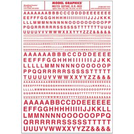Woodland Scenics Woo Dry Transfer Gothic Letters Red Mg723 Woomg723 for sale online 