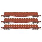 Rapido 138508, HO Scale Class F30D 50' Flatcar w/Wheel Load 3-Pack, Union Pacific UP Set #1